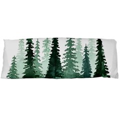 Tree Watercolor Painting Pine Forest Body Pillow Case (Dakimakura)