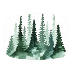 Tree Watercolor Painting Pine Forest Mini Square Pill Box