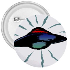 Alien Unidentified Flying Object Ufo 3  Buttons by Sarkoni