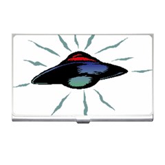 Alien Unidentified Flying Object Ufo Business Card Holder