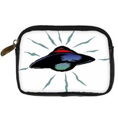 Alien Unidentified Flying Object Ufo Digital Camera Leather Case