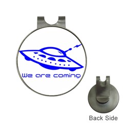 Unidentified Flying Object Ufo Alien We Are Coming Hat Clips With Golf Markers