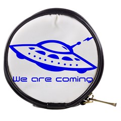 Unidentified Flying Object Ufo Alien We Are Coming Mini Makeup Bag