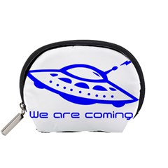 Unidentified Flying Object Ufo Alien We Are Coming Accessory Pouch (small)