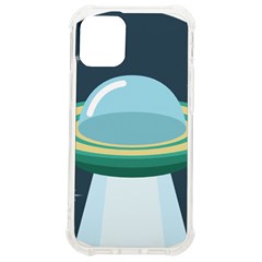 Illustration Ufo Alien  Unidentified Flying Object Iphone 12 Mini Tpu Uv Print Case	 by Sarkoni