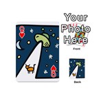 Ufo Alien Unidentified Flying Object Playing Cards 54 Designs (Mini) Front - HeartQ