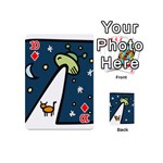 Ufo Alien Unidentified Flying Object Playing Cards 54 Designs (Mini) Front - Diamond10