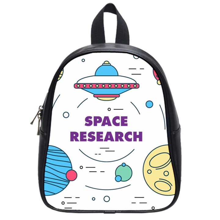 Unidentified Flying Object Ufo Space Outer School Bag (Small)