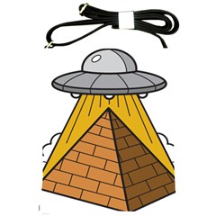 Unidentified Flying Object Ufo Under The Pyramid Shoulder Sling Bag