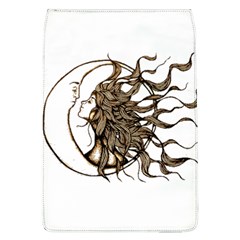 Psychedelic Art Drawing Sun And Moon Head Fictional Character Removable Flap Cover (l) by Sarkoni