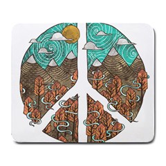 Psychedelic Art Painting Peace Drawing Landscape Art Peaceful Large Mousepad