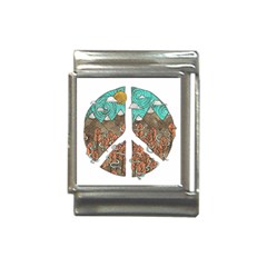 Psychedelic Art Painting Peace Drawing Landscape Art Peaceful Italian Charm (13mm)