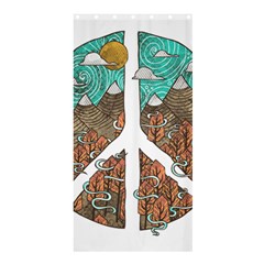 Psychedelic Art Painting Peace Drawing Landscape Art Peaceful Shower Curtain 36  X 72  (stall) 