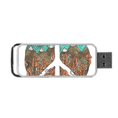 Psychedelic Art Painting Peace Drawing Landscape Art Peaceful Portable USB Flash (Two Sides)