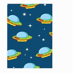 Seamless Pattern Ufo With Star Space Galaxy Background Large Garden Flag (two Sides) by Bedest