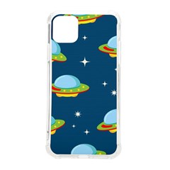 Seamless Pattern Ufo With Star Space Galaxy Background Iphone 11 Pro Max 6 5 Inch Tpu Uv Print Case by Bedest
