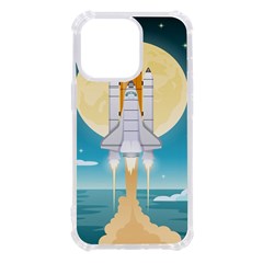 Space Exploration Illustration Iphone 13 Pro Tpu Uv Print Case by Bedest