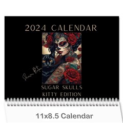 Sugar Skull Kitty Edition Wall Calendar 11 X 8 5 (12-months)