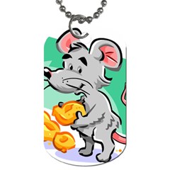 Mouse Cheese Tail Rat Mice Hole Dog Tag (one Side) by Sarkoni