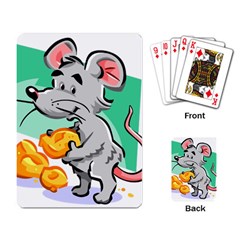 Mouse Cheese Tail Rat Mice Hole Playing Cards Single Design (rectangle)