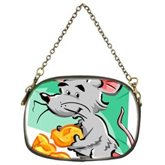 Mouse Cheese Tail Rat Mice Hole Chain Purse (two Sides) by Sarkoni