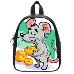 Mouse Cheese Tail Rat Mice Hole School Bag (small)