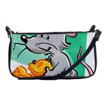 Mouse Cheese Tail Rat Mice Hole Shoulder Clutch Bag Front