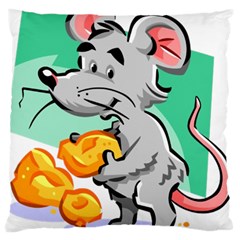 Mouse Cheese Tail Rat Mice Hole Large Cushion Case (one Side)