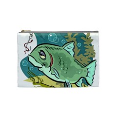 Fish Hook Worm Bait Water Hobby Cosmetic Bag (medium)