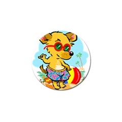 Beach Chihuahua Dog Pet Animal Golf Ball Marker (10 Pack)