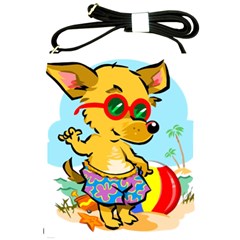 Beach Chihuahua Dog Pet Animal Shoulder Sling Bag