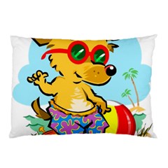 Beach Chihuahua Dog Pet Animal Pillow Case (two Sides)