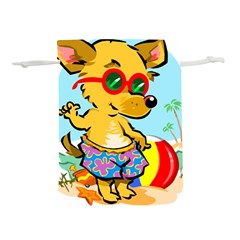 Beach Chihuahua Dog Pet Animal Lightweight Drawstring Pouch (l) by Sarkoni