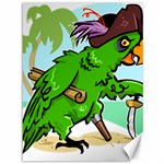 Parrot Hat Cartoon Captain Canvas 36  x 48  35.26 x46.15  Canvas - 1