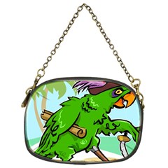 Parrot Hat Cartoon Captain Chain Purse (one Side)