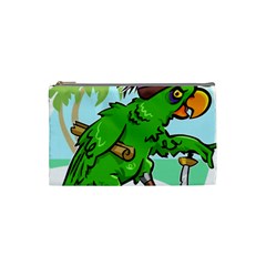 Parrot Hat Cartoon Captain Cosmetic Bag (small)