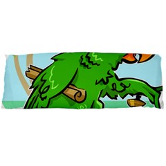 Parrot Hat Cartoon Captain Body Pillow Case Dakimakura (two Sides)