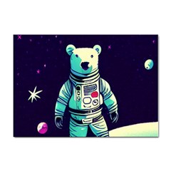 Bear Astronaut Futuristic Sticker A4 (100 Pack)