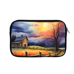 Rural Farm Fence Pathway Sunset Apple Macbook Pro 13  Zipper Case by Bedest