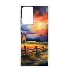 Rural Farm Fence Pathway Sunset Samsung Galaxy Note 20 Ultra Tpu Uv Case by Bedest