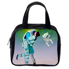 Astronaut Cat Retro Cute Alien Classic Handbag (one Side) by Bedest