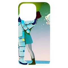 Astronaut Cat Retro Cute Alien Iphone 14 Pro Max Black Uv Print Case