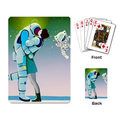 Astronaut Kiss Space Baby Playing Cards Single Design (rectangle) by Bedest