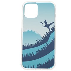 Swan Flying Bird Wings Waves Grass Iphone 12 Pro Max Tpu Uv Print Case by Bedest