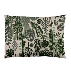 Plants Leaves Boho Botany Foliage Pillow Case (two Sides)