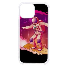 Astronaut Spacesuit Standing Surfboard Surfing Milky Way Stars Iphone 13 Mini Tpu Uv Print Case by Ndabl3x