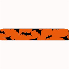 Halloween Card With Bats Flying Pattern Small Bar Mat