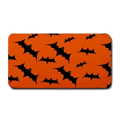 Halloween Card With Bats Flying Pattern Medium Bar Mat