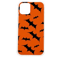 Halloween Card With Bats Flying Pattern Iphone 12 Pro Max Tpu Uv Print Case by Hannah976