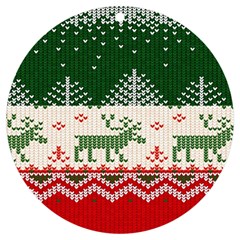 Merry Christmas Ugly Uv Print Acrylic Ornament Round by artworkshop